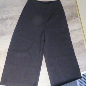 DEX Black Crop Pants Wide Leg XS (K478)